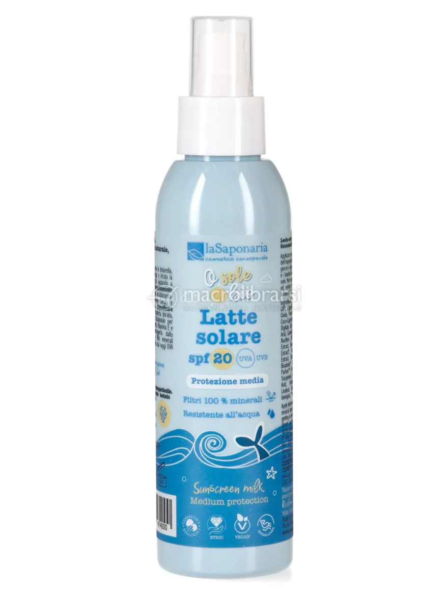 Latte Solare Bio SPF 20 Protezione Media