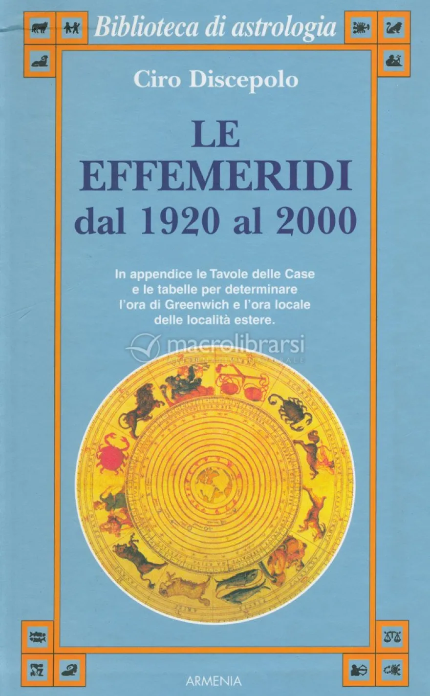 Le Effemeridi dal 1920 al 2000