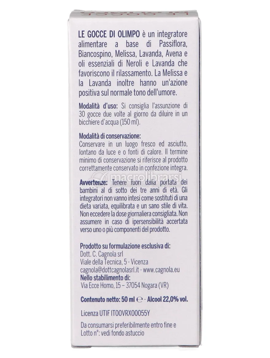 Le Gocce di Olimpo - Favorisce il Rilassamento