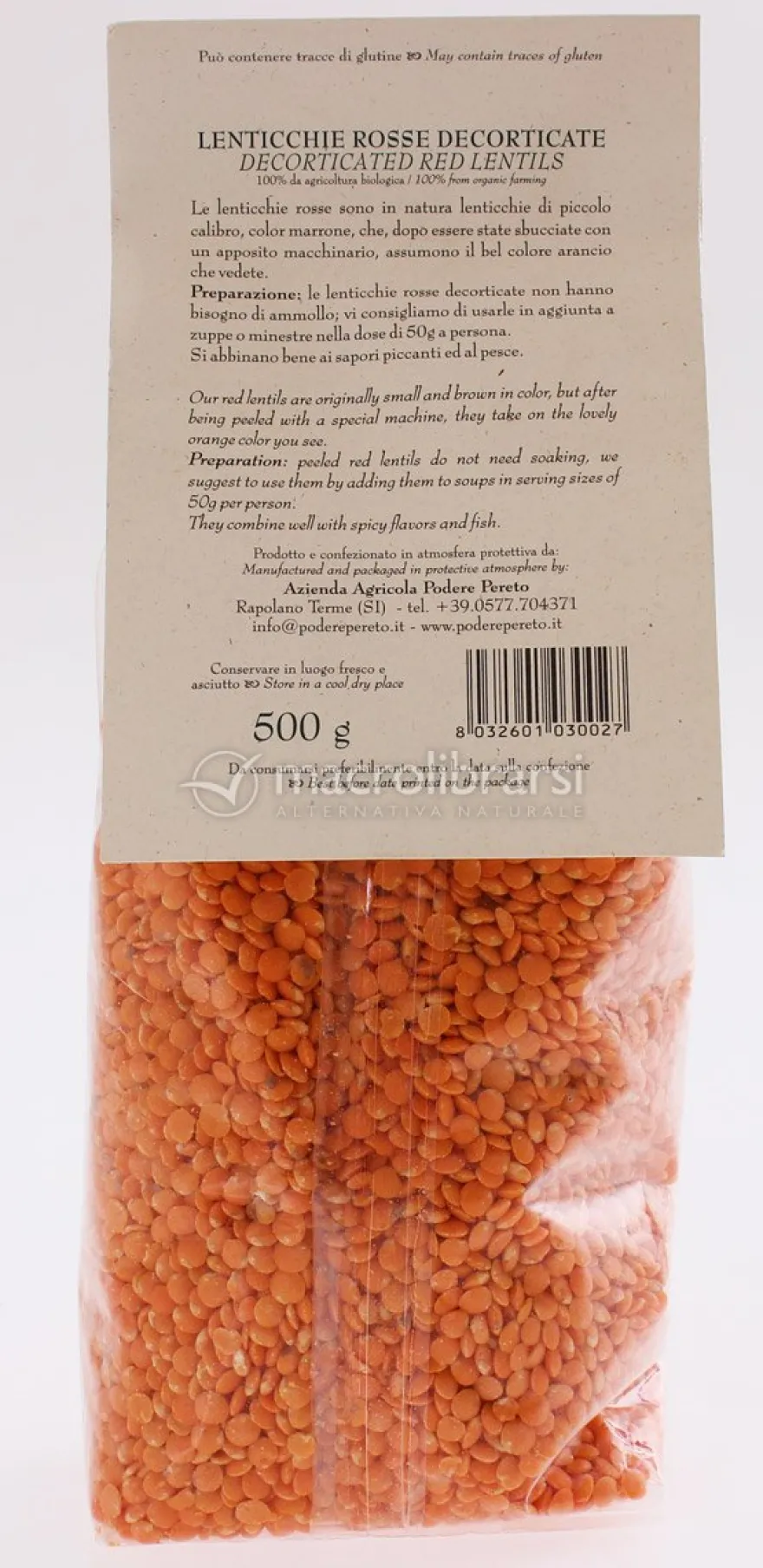 Lenticchie Rosse Decorticate