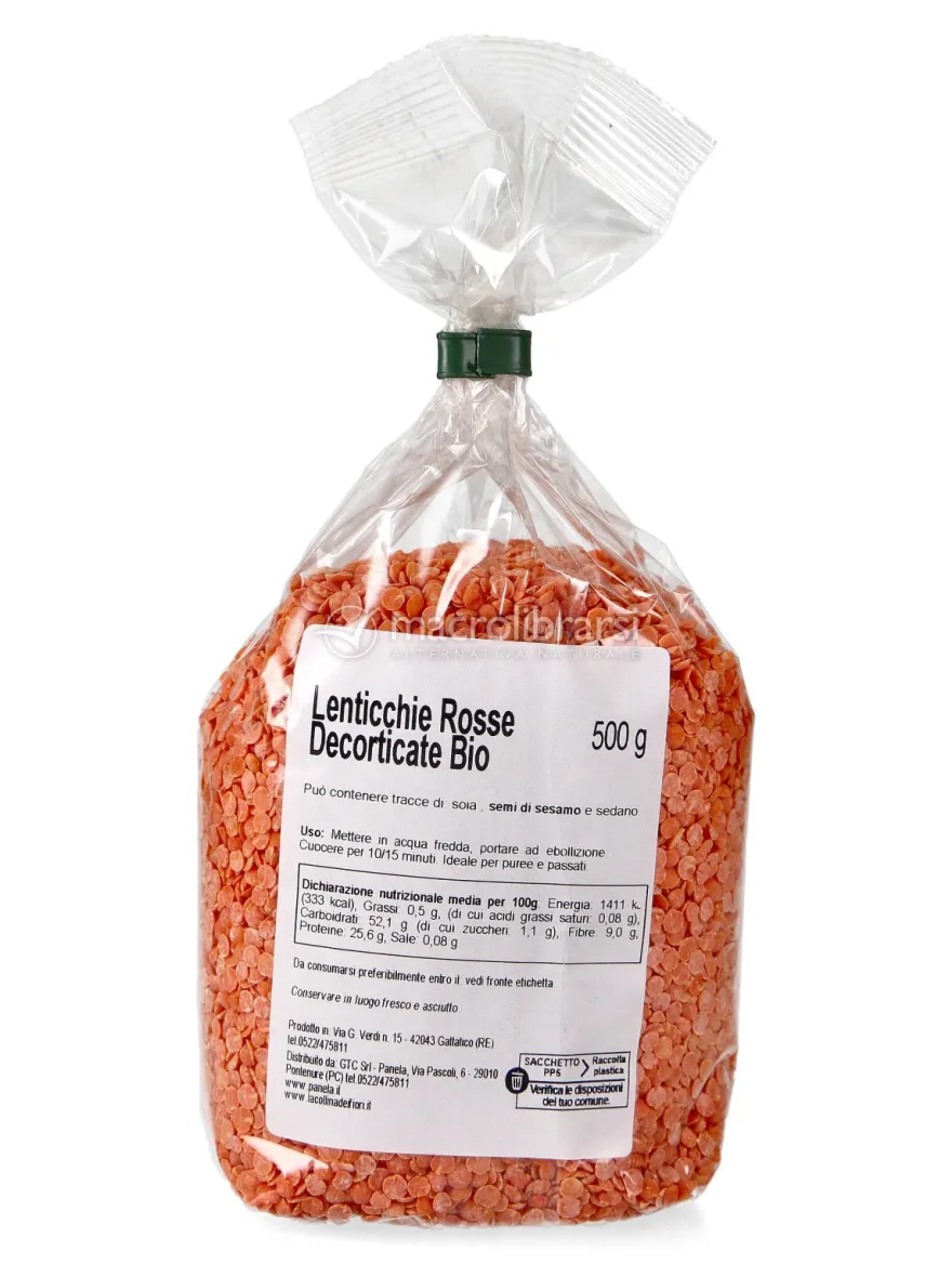 Lenticchie Rosse Decorticate Bio