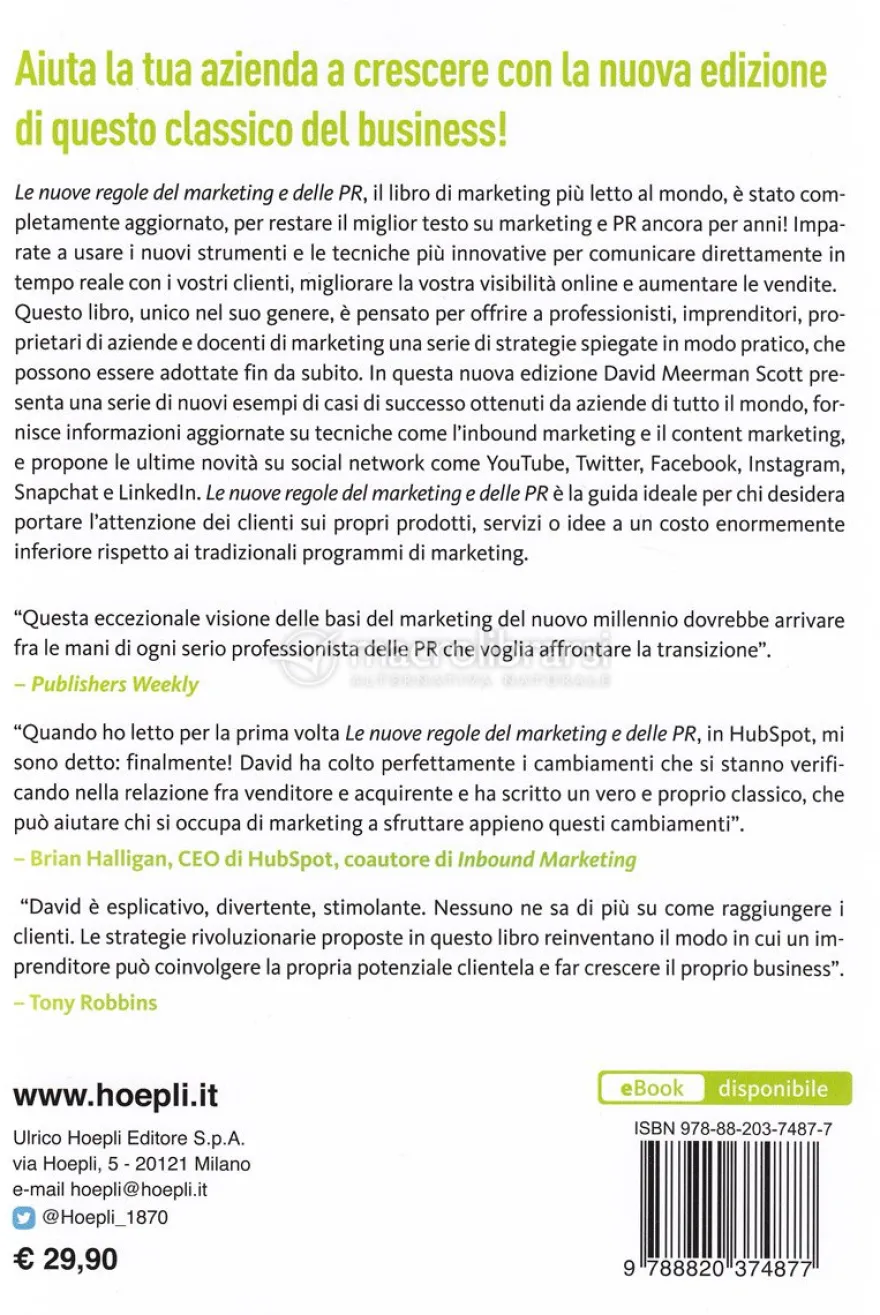 Le Nuove Regole del Marketing e delle PR