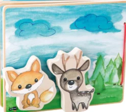 Libro Interattivo in Legno - Foresta