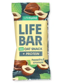 Lifebar Oat Snack Protein - Barretta Proteica e Biologica all'Avena con Nocciole