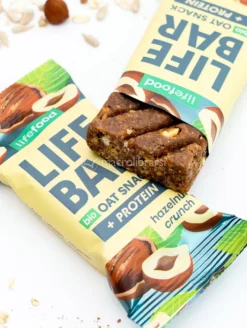 Lifebar Oat Snack Protein - Barretta Proteica e Biologica all'Avena con Nocciole