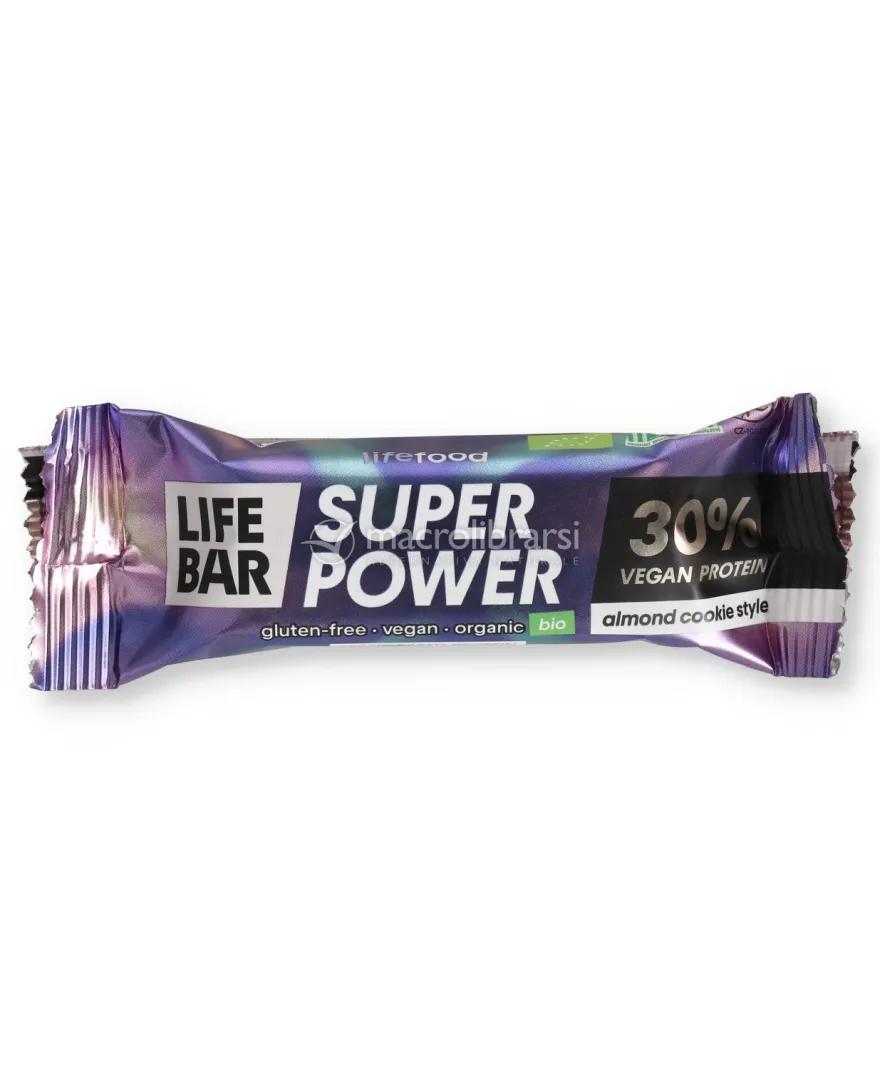 Lifebar Super Power - Barretta Vegan Protein Cookie alle Mandorle