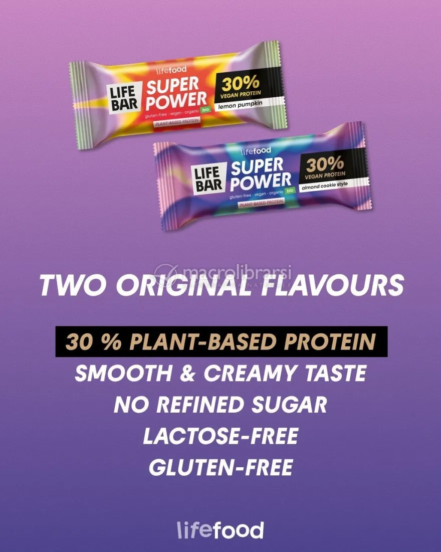 Lifebar Super Power - Barretta Vegan Protein Cookie alle Mandorle