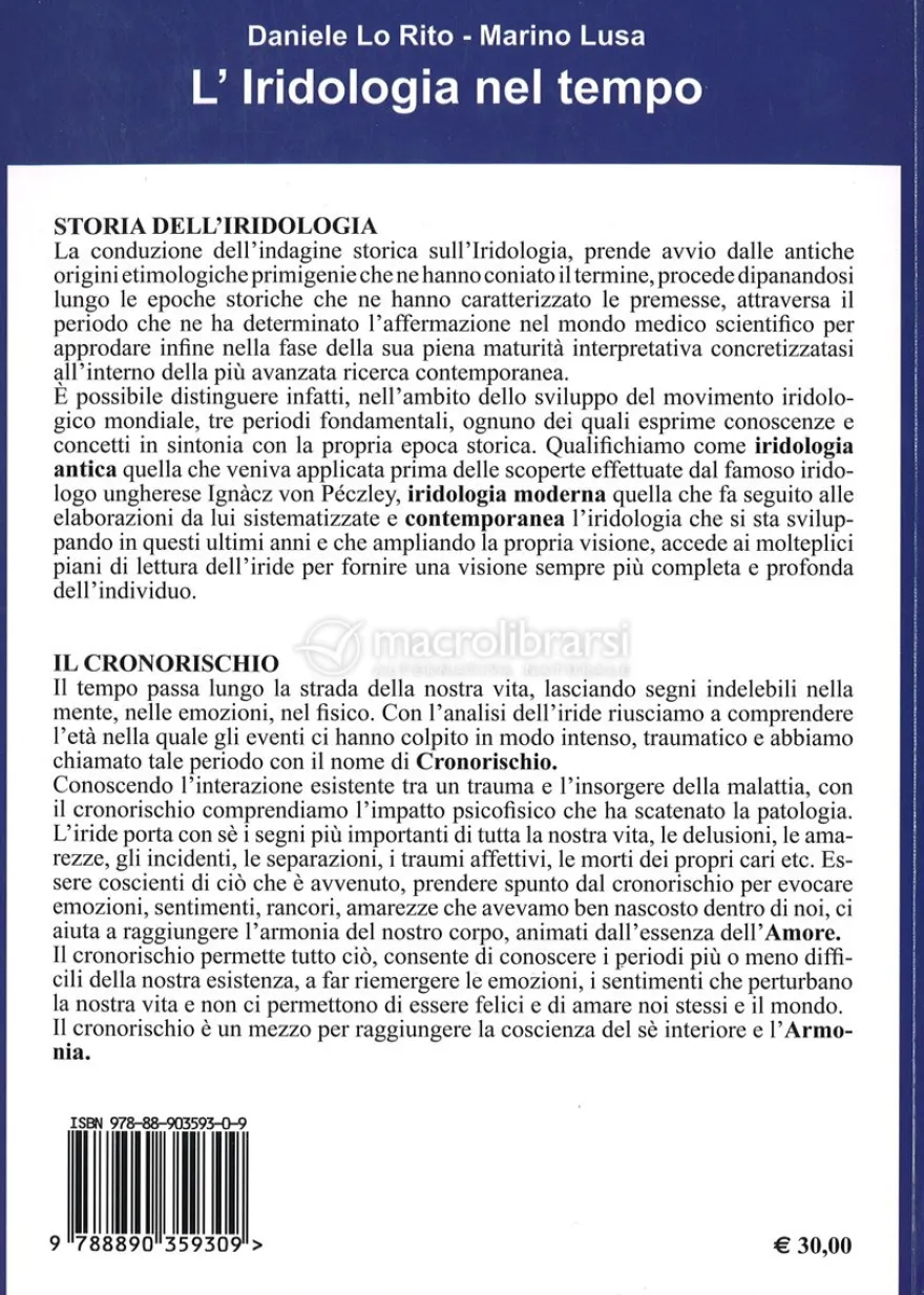 L'Iridologia nel Tempo