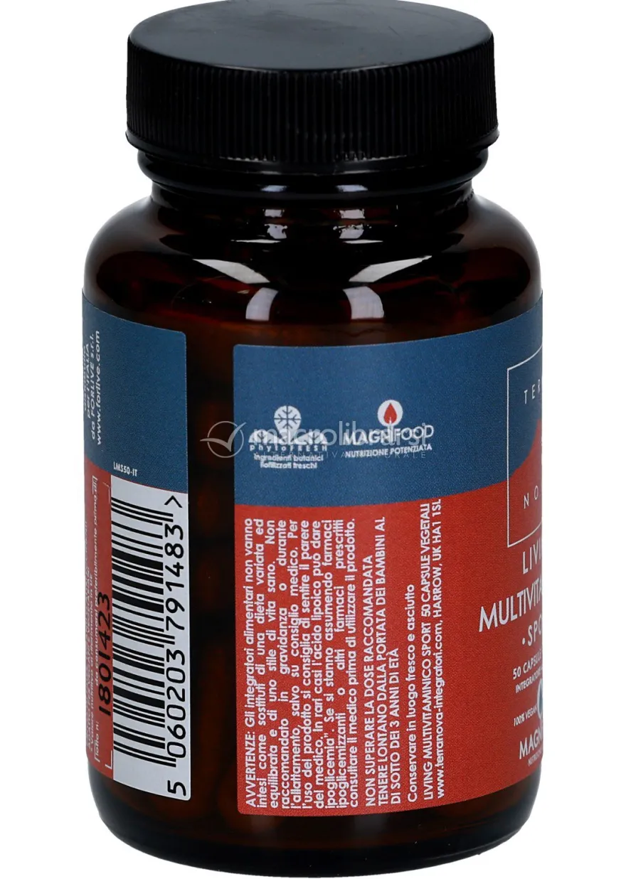 Living Multivitaminico Sport - Integratore di 27 Vitamine e Minerali + Magnifood