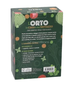 L'Orto in Casa e sul Terrazzo - Kit Giardinaggio + 30 Schede
