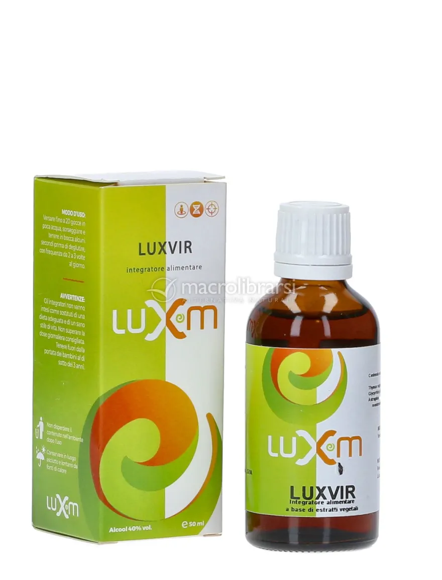 Luxvir Gocce - Integratore di Thymus vulgaris, Glycyrrhiza glabra, Astragalus