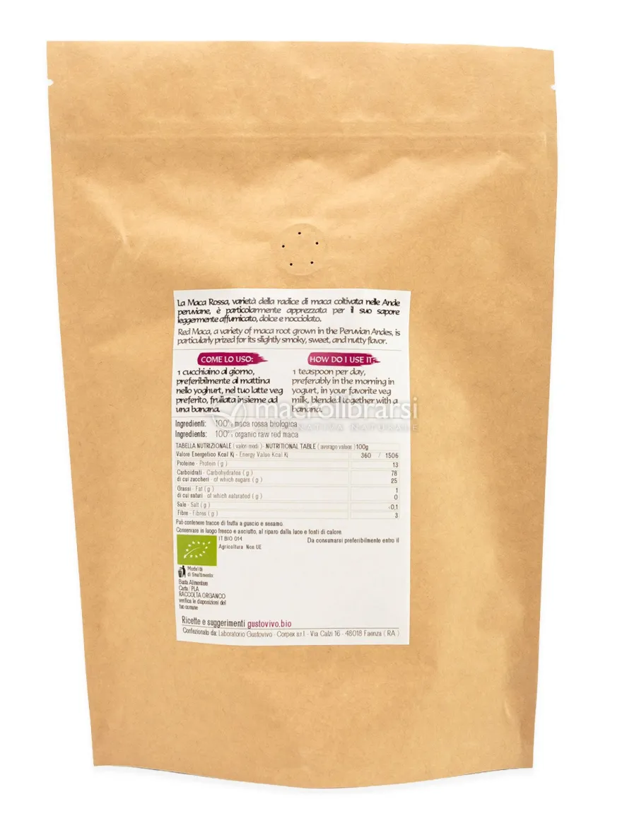 Maca Rossa in Polvere Biologica - 500 g
