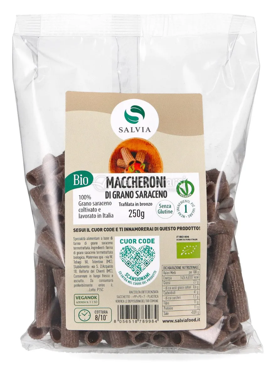 Maccheroni di Grano Saraceno Bio