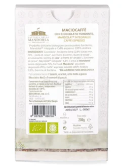 Macio Caffè Espresso - Praline Biologiche al Cioccolato Fondente con Mandolat® Integrale