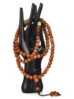 Mala con 7 Pietre Chakra e Grani in Legno Kadam