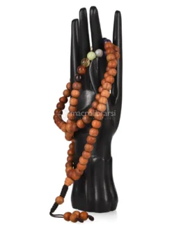 Mala con 7 Pietre Chakra e Grani in Legno Kadam