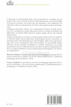 Manuale di Metodologia della Ricerca Educativa