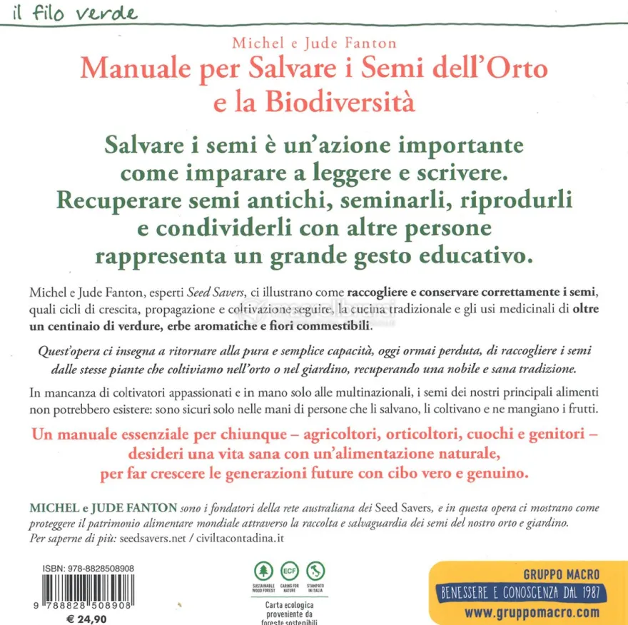 Manuale per Salvare i Semi dell'Orto e la Biodiversità