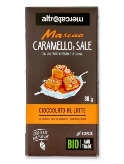 Mascao - Tavoletta di Cioccolato al Latte Caramello e Sale