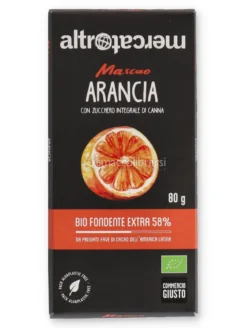 Mascao - Tavoletta di Cioccolato Extra Fondente 58% all'Arancia Bio
