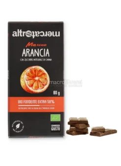 Mascao - Tavoletta di Cioccolato Extra Fondente 58% all'Arancia Bio