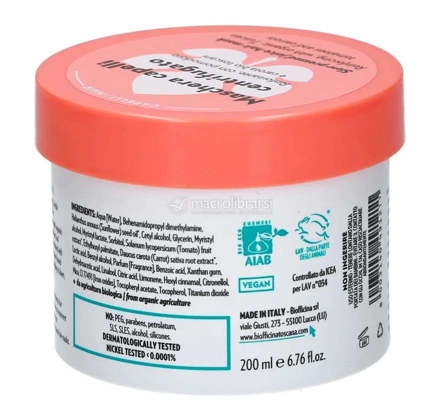 Maschera Capelli Centrifugato - Rinforzante