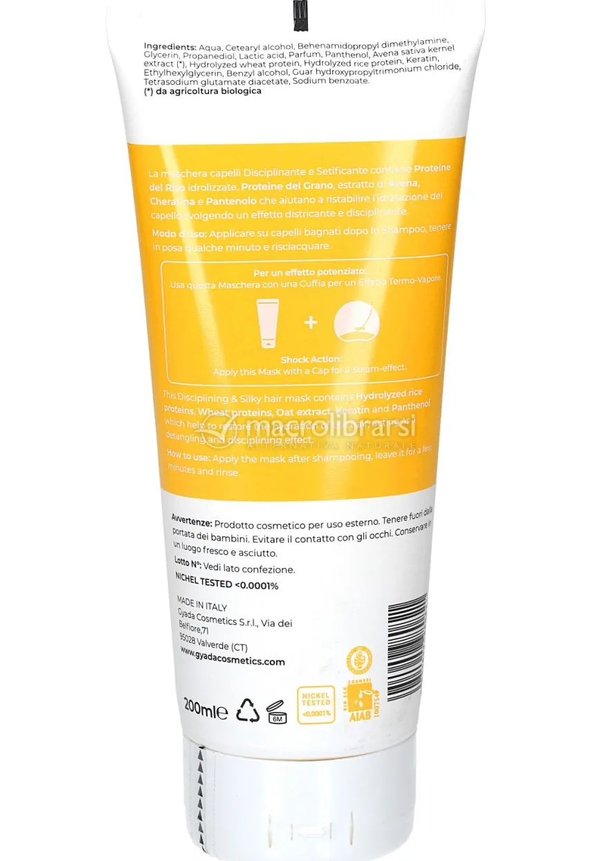 Maschera Capelli Disciplinante e Setificante