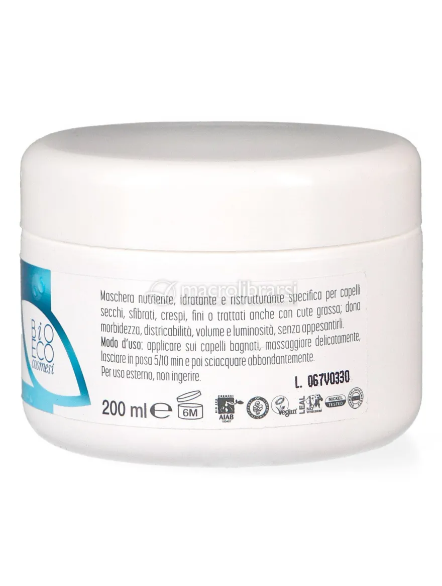 Maschera Capelli Nutriente Canapa, Avocado e Argan