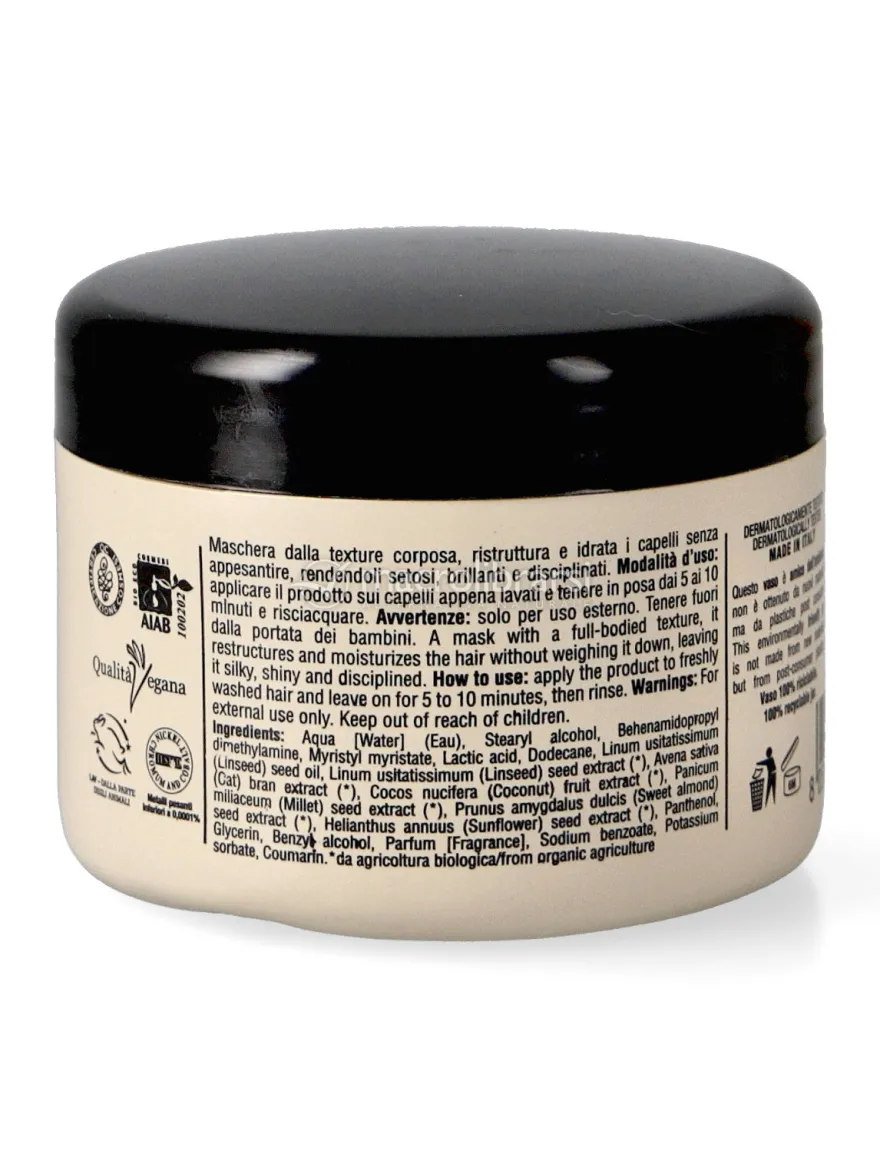 Maschera Capelli Ricci ai Semi di Lino