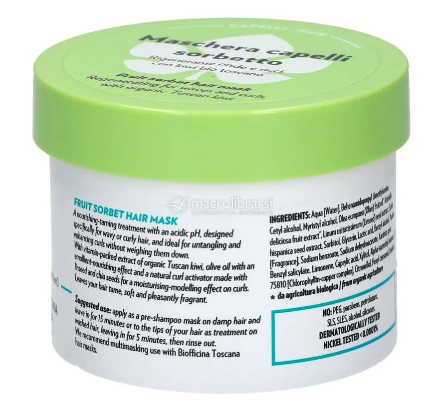Maschera Capelli Sorbetto - Rigenerante Onde e Ricci