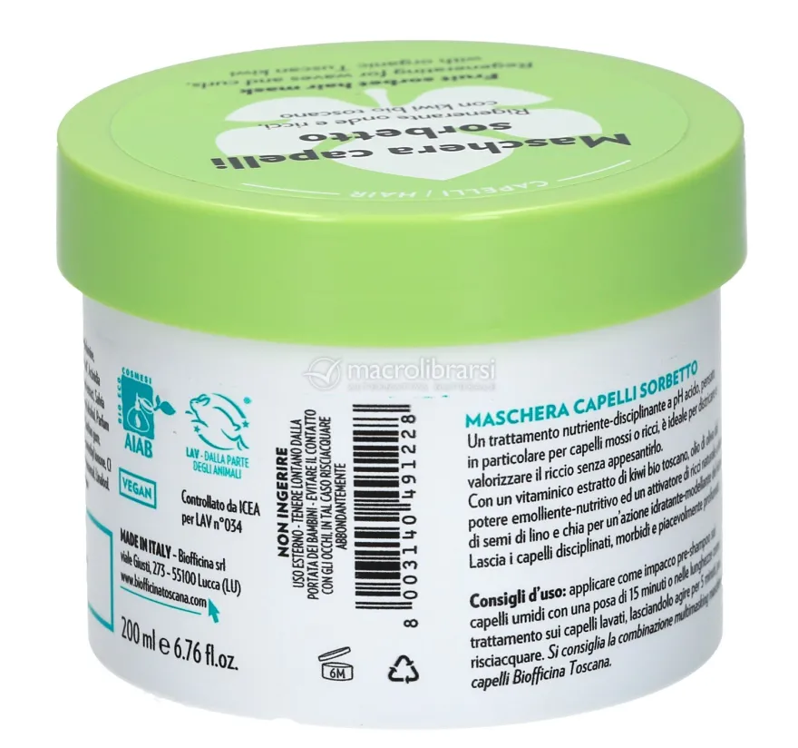 Maschera Capelli Sorbetto - Rigenerante Onde e Ricci