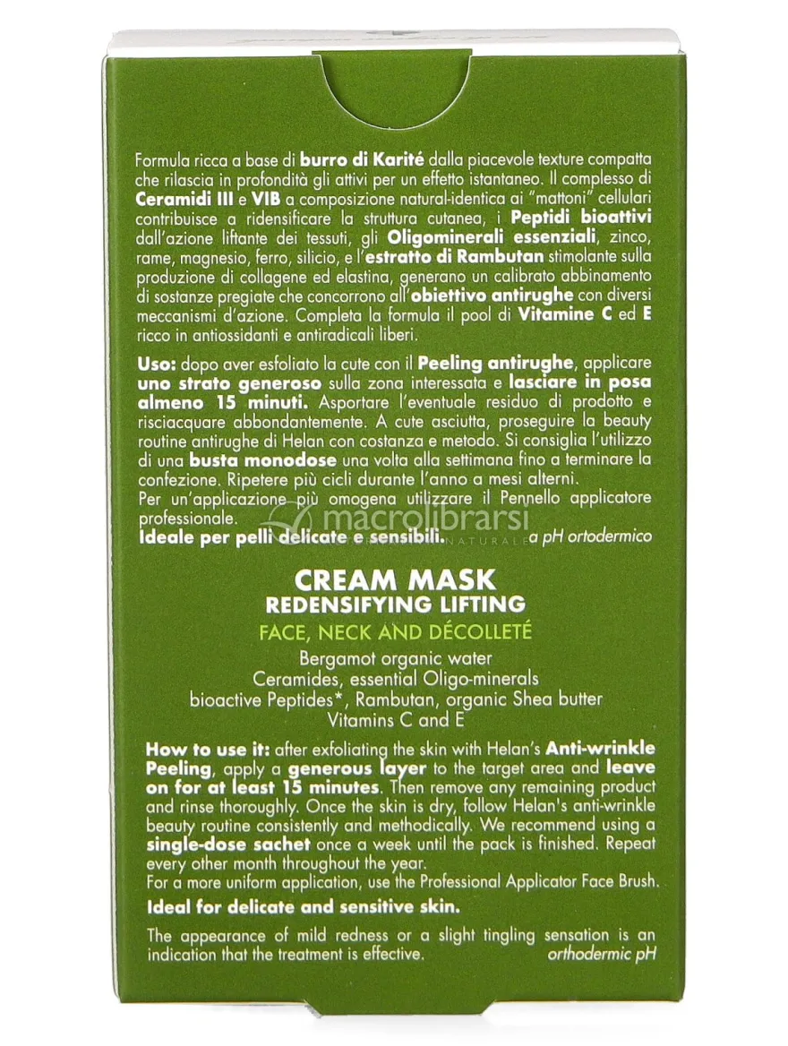 Maschera in Crema Ridensificante Liftante