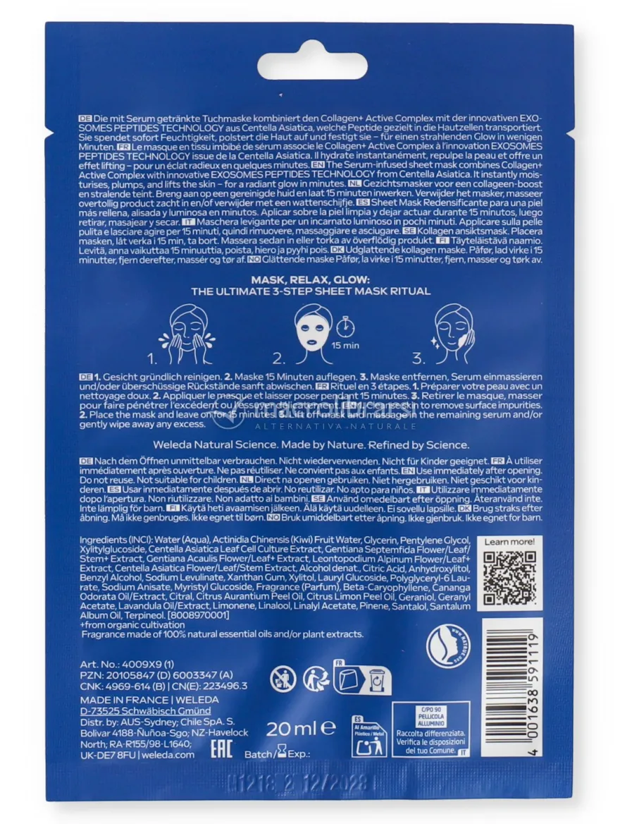 Maschera in Tessuto al Collagene Exo Boost