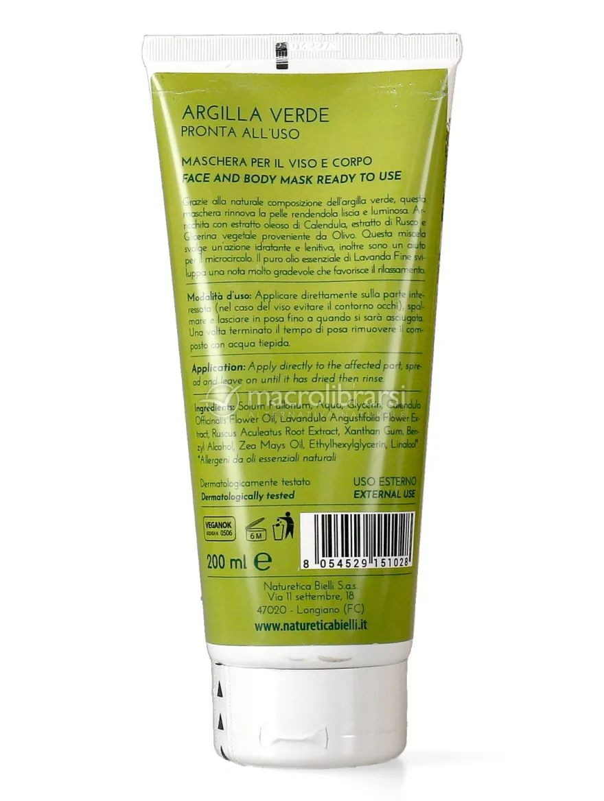 Maschera per il Viso e Corpo - Argilla Verde