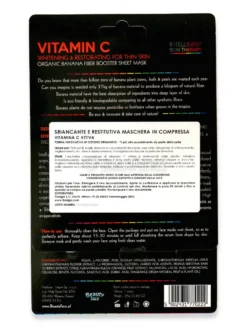 Maschera Viso in Tessuto alla Vitamina C