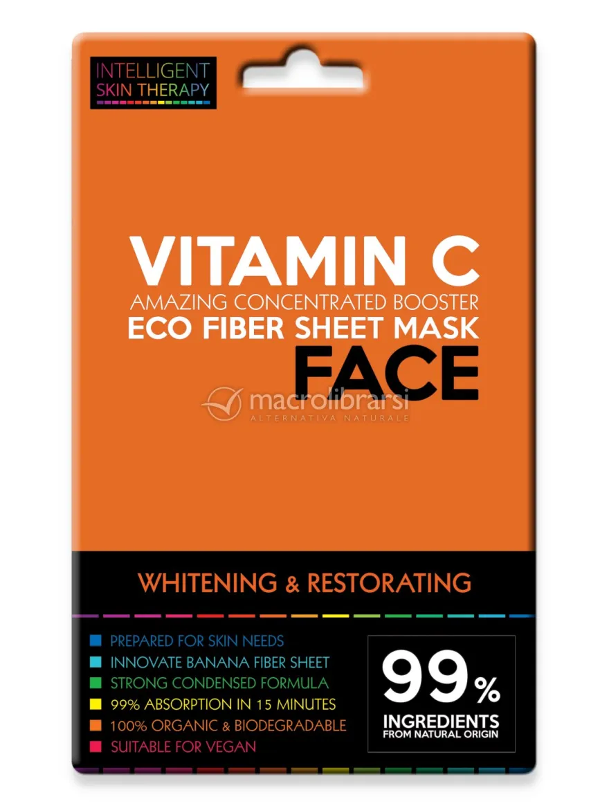 Maschera Viso in Tessuto alla Vitamina C