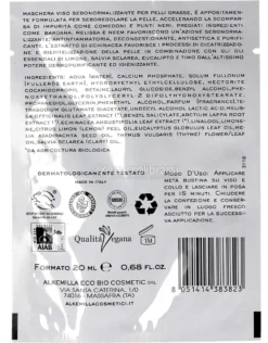 Maschera Viso Sebonormalizzante al Neem