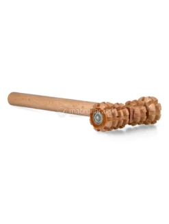 Massaggiatore in Legno Padma - Rullo Dentato T con Manico