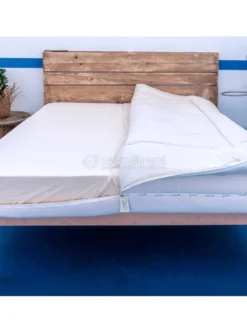 Materasso Lattice 20 H Rigido - Rivestimento Canapa E Cammello 160X190