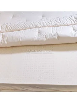Materasso Lattice 20 H Rigido - Rivestimento Canapa E Cammello 160X190