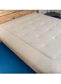 Materasso Lattice 20 H Rigido - Rivestimento Canapa E Cammello 160X190