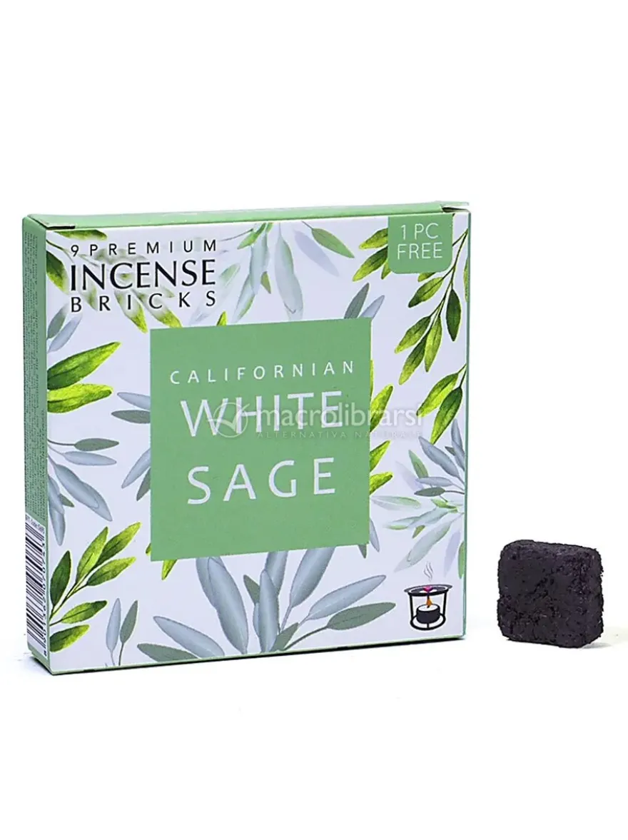Mattoncini di Incenso Salvia Bianca