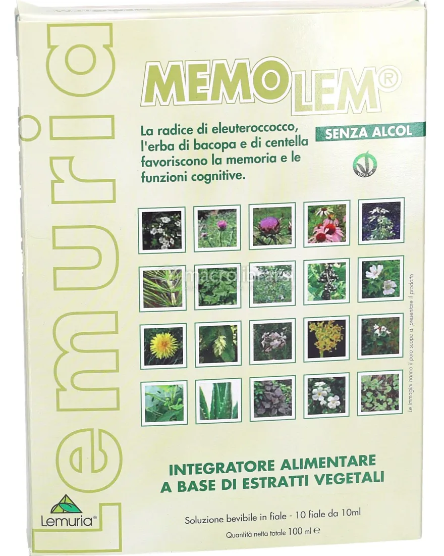 Memolem - Integratore di Erbe Vegetali in Fiale