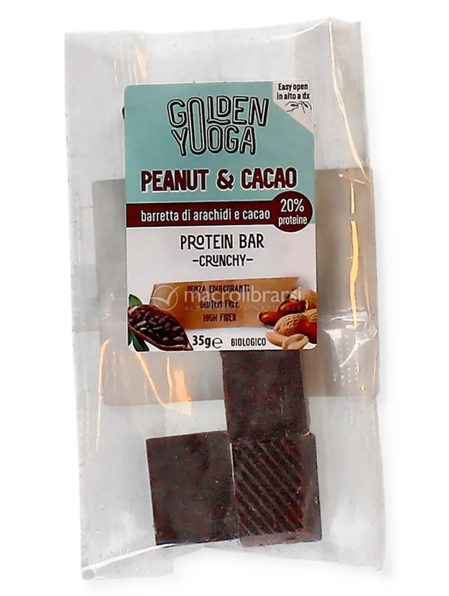 Mini Barrette di Arachidi e Cacao - Peanut e Cacao Bar Golden Yooga