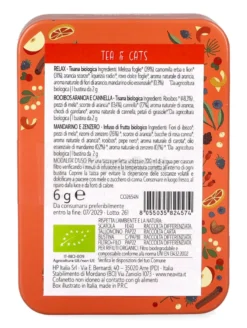 Mini Cofanetto in Latta con 3 Tisane Bio - Tea & Cat Gatto