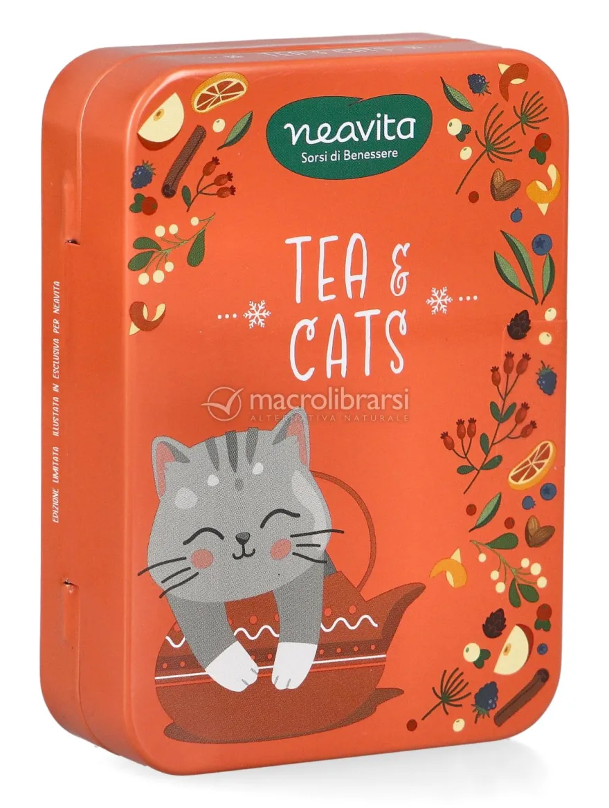 Mini Cofanetto in Latta con 3 Tisane Bio - Tea & Cat Gatto