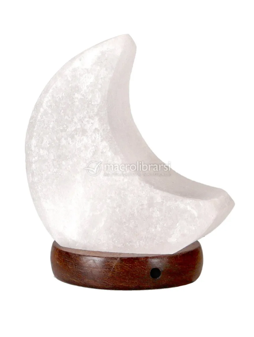 Mini Lampada di Sale Bianco Himalayano USB - Luna