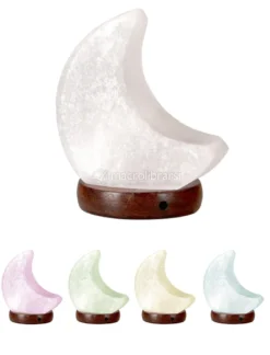 Mini Lampada di Sale Bianco Himalayano USB - Luna