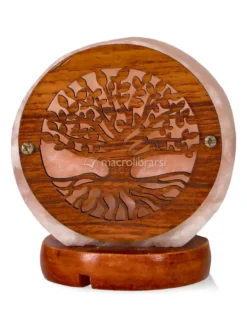 Mini Lampada di Sale Rosa Himalayano USB - Albero della Vita