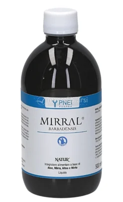 Mirral Barbadensis - Integratore di Aloe Vera, Mirra, Altea e Mirto - 500 ml